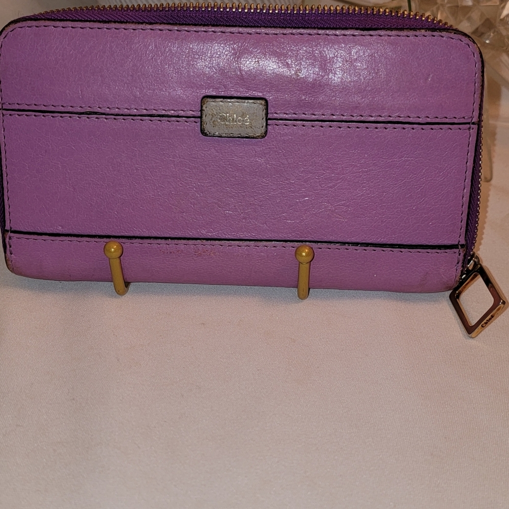 💥Chole' Paddington Wallet Pink Leather💥
